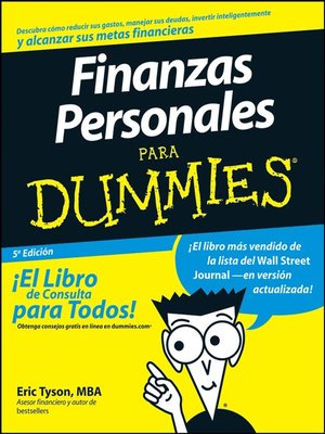 cover image of Finanzas Personales Para Dummies
